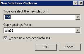 Visual Studio, New Solution Platform